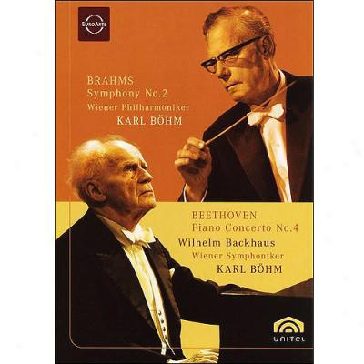 Wilhelm Backhaus / Karl Bohm: Beethoven - Pisno Concerto No.4 / Brahms - Symphony No. 2