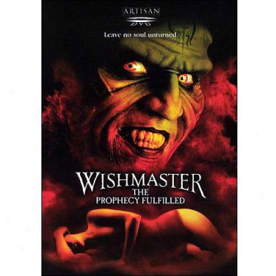 Wishmaster: The Prophecy Fulfilled (widescreen)