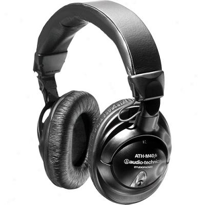 Audio Technica Ath-m40fs Precision Falt Frequency Response Closed-back Stereo Headphones