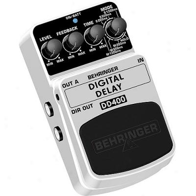 Behringer Dd400 Digital Delay Guitar Effects Pedal