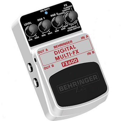 Behringer Fx600 Digital Multi Fx Guitar Effect Pedal