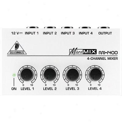 Behringer Micromix Mx400 4-channel Mixer