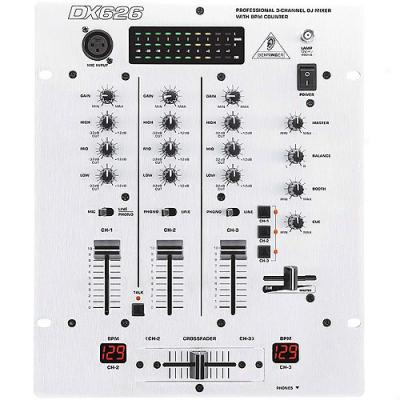 Behringer Pro Dx626 3-channel Dj Mixer With Integrated Bpm Coun5er