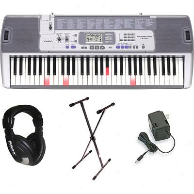 Casio Lk100 Lighted 61-key Keyboard With Stand And Headphones