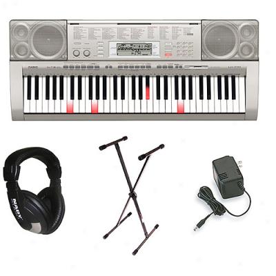 Casio Lk270 61 Lighted-key Keyboard With Stand And Headphones