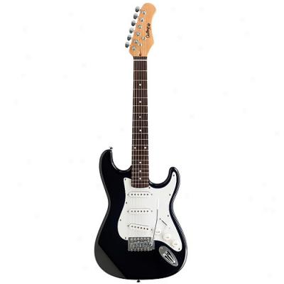 Challenge 3/4 Size Black Solid Body Electric Guitar