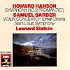 Hanson: Symphony No.2/barber: Violin Concerto