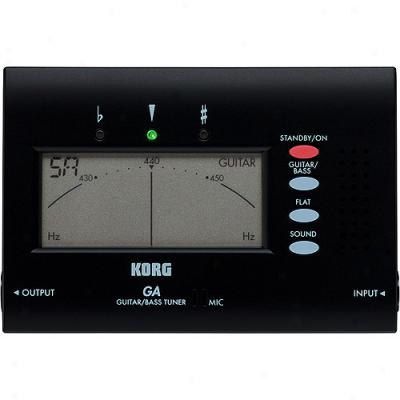 Korg Ga-40 Large Display Guitar And Bass Tuner