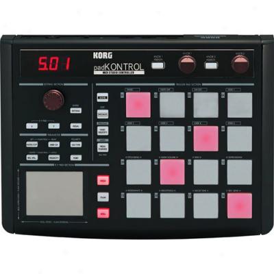 Korg Padkontrol Usb Drum Pad Studio Controller, Black