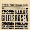 Liszt, Chopin: Piano Concertos No 1/gilels, Rosen