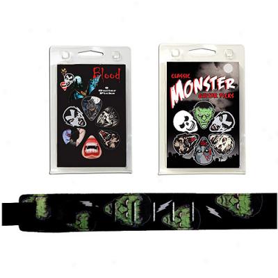 Monster-themed Strap And Picks Package