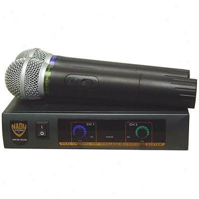 Nady Dkw Duo Vhf Handheld Wireless Microphone Sgstem - Channels B And D