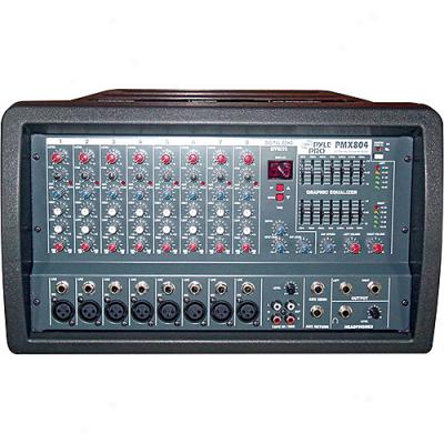 Pyle 8-channel Professional Powered Pa Mixer/amplifier