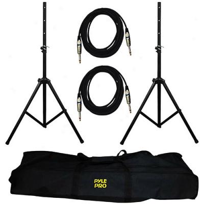 Pyle Pro-audio Speaker Stand And Cable Kit