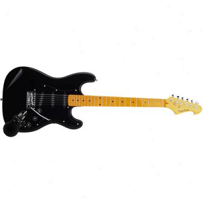 Spectrum Custom Pro Electric Guitar, Black On Black