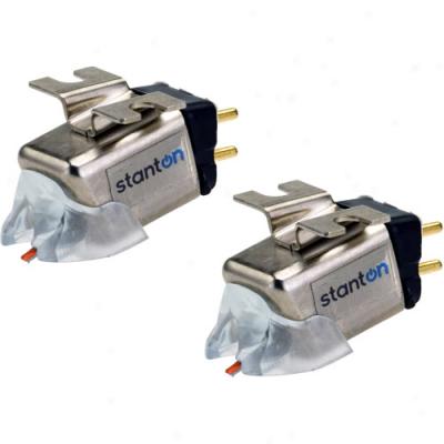 Stanton 520.v3 H4 Spheical Dj Turntabllst Turntable Cartridges, 2-pack