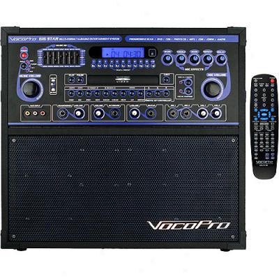 Vocopro Gig-star 100 Watt Pro Karaoke Jam-along System With Vocal Cancellation