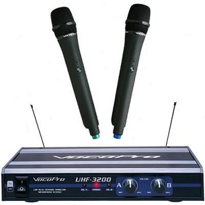 Vocopro Uhf-3200 D8al Channel Uhf Wireless Mcrophone System