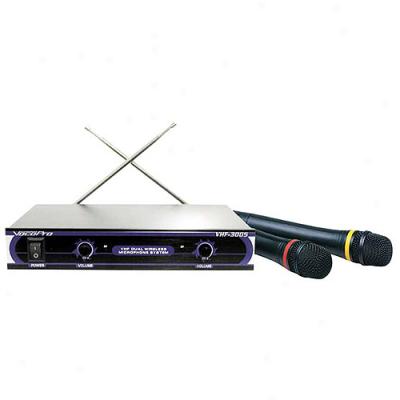 Vocopro Vhf3005 Dual Handheld Wireless Microphone System