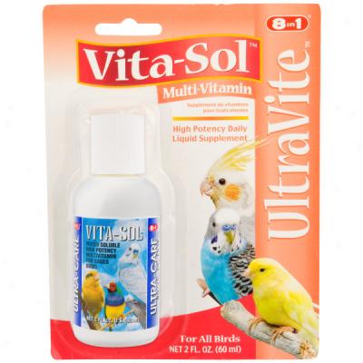 8 In 1 Vita-sol Ultravite Bird Vitamin Supplement