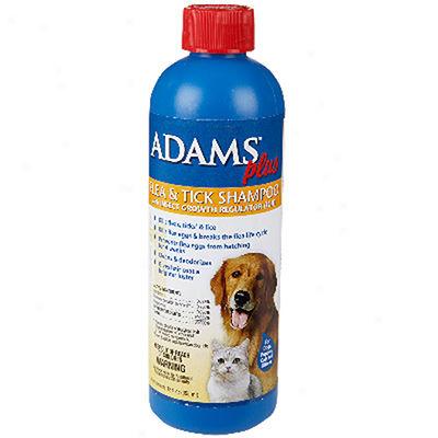 Adams Plus Flea & Tick Shampoo For Dogs,-Puppies, Cats & Kittens