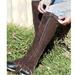Adult Ribbed Elastic Suede Half Chaps By Barnstable Riding