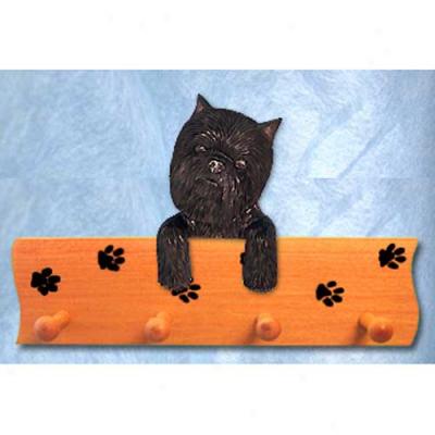 Affenpinscher Pawprint Hang Up Maple