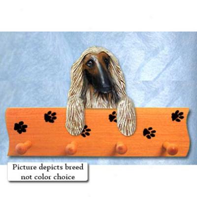 Afghan Hound Black Pawprint Hover Up Maple