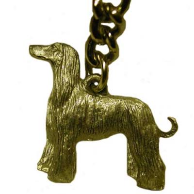 Afghan Hound Keychain