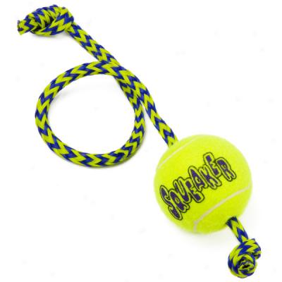 Air Dog Kong Medium Squeaker Ball With Rope