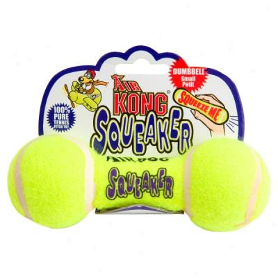 Air Kong Small Dumbbell With Squeake5 Dog Toy