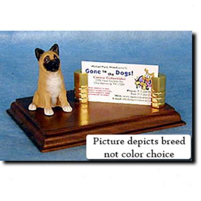 Akita (fawn) Business Card Holder