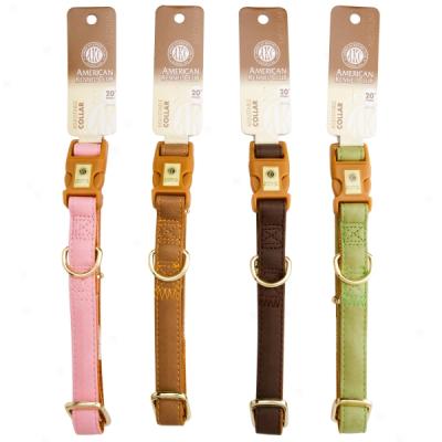 American Kennel Club Adjustable Leather Collar