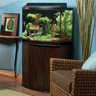 Aqueon 36 Gallon Deluxe Bow Front Aquarium Kit