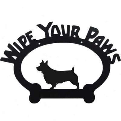 Australian Terrier Wipe Your Paws Decorative Sign