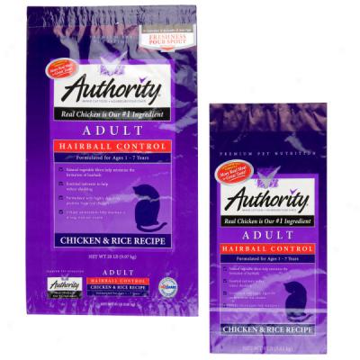 Authority? Adult Hairball Control Formula Cat Food