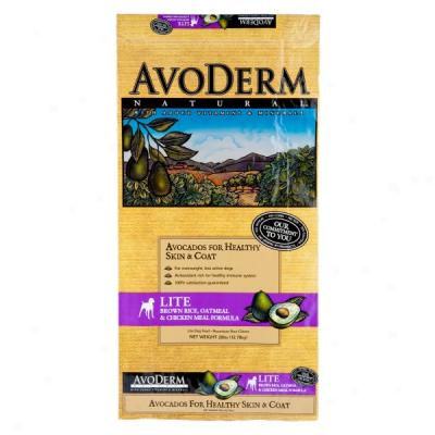 Avoderm Natural Brown Rice, Oatmeal & Chicken Meal Formula Lite Dog Food