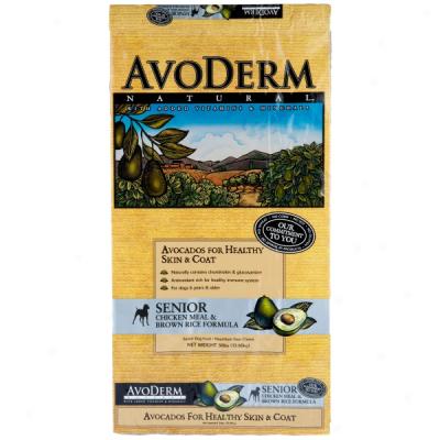 Avoderm Natural Chicken Meal, Brown Rice & Oatmeal Formula Senior Dog Food