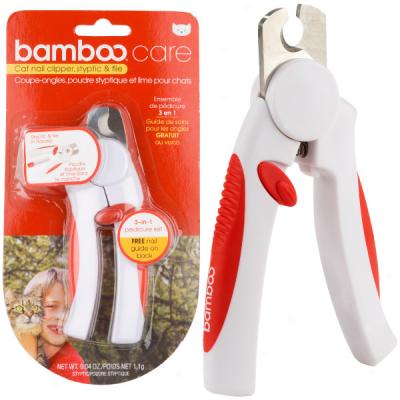 Bamboo 3-in-1 Pedicure Set For Cats