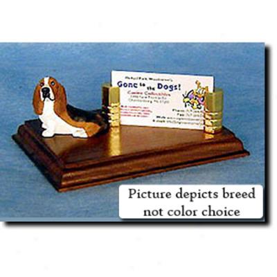 Basset Hound (tri) Business Card Holder