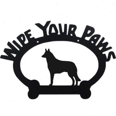 Belgian Malinois Wipe Your Paws Symbol By Sweeney Ridge