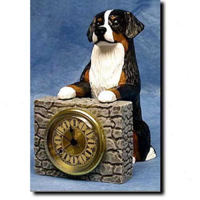 Bernese Mountain Dog Mantle Clock