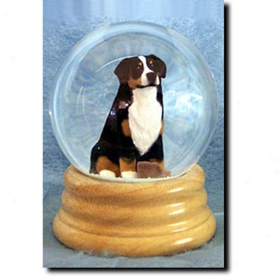 Bernese Mountain Dog Musical Snow Globe