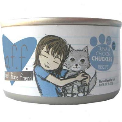 B.f.f Tuna And Chicken Chuckles Cat Food 5.5oz Case Of 8 Cans