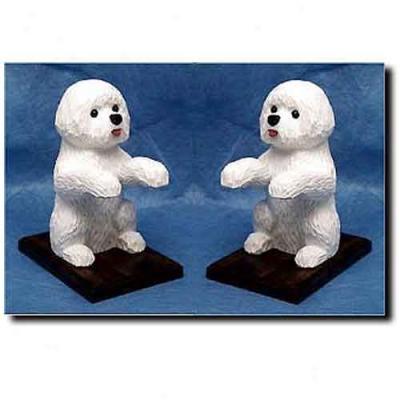 Bichon Frise Bookends