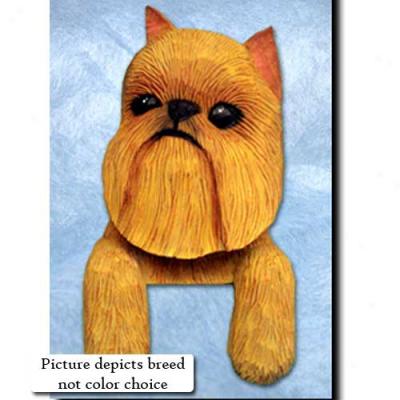 Biege Brussels Griffon Door Topper