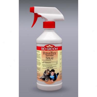 Bio-groo Flea And Tick Spray, 16oz Pump