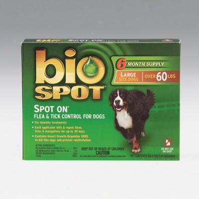 Bio Spot Spot On Flea And Tick Control For Dogs Over 69 Lbs , 6 Pack