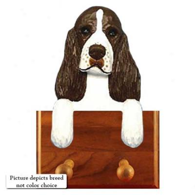 Black English Spirnger Spaniel Leash Holder