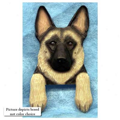 Black German Sheperd Dog Door Topper